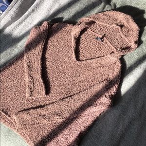 Mauve Knit Hoodie ♥︎
